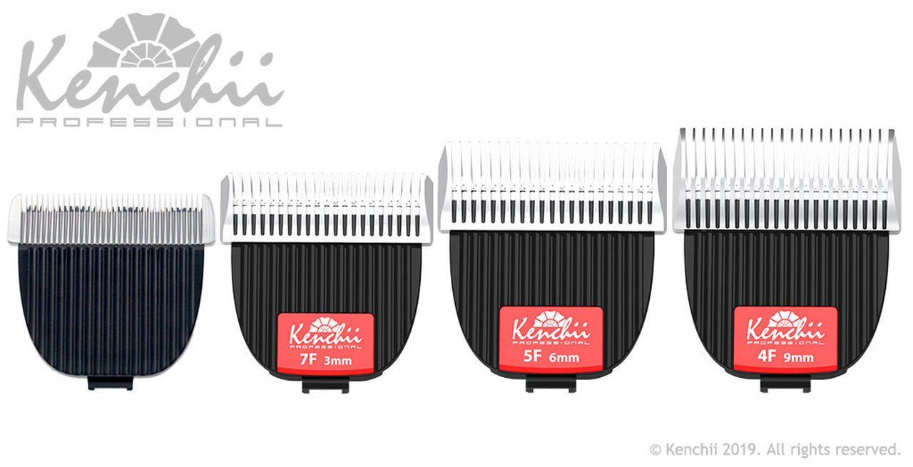 Kenchii Grooming & Beauty - Flash Clipper Blades - 3F, 5F, 4F, 7F, Detail, Sets