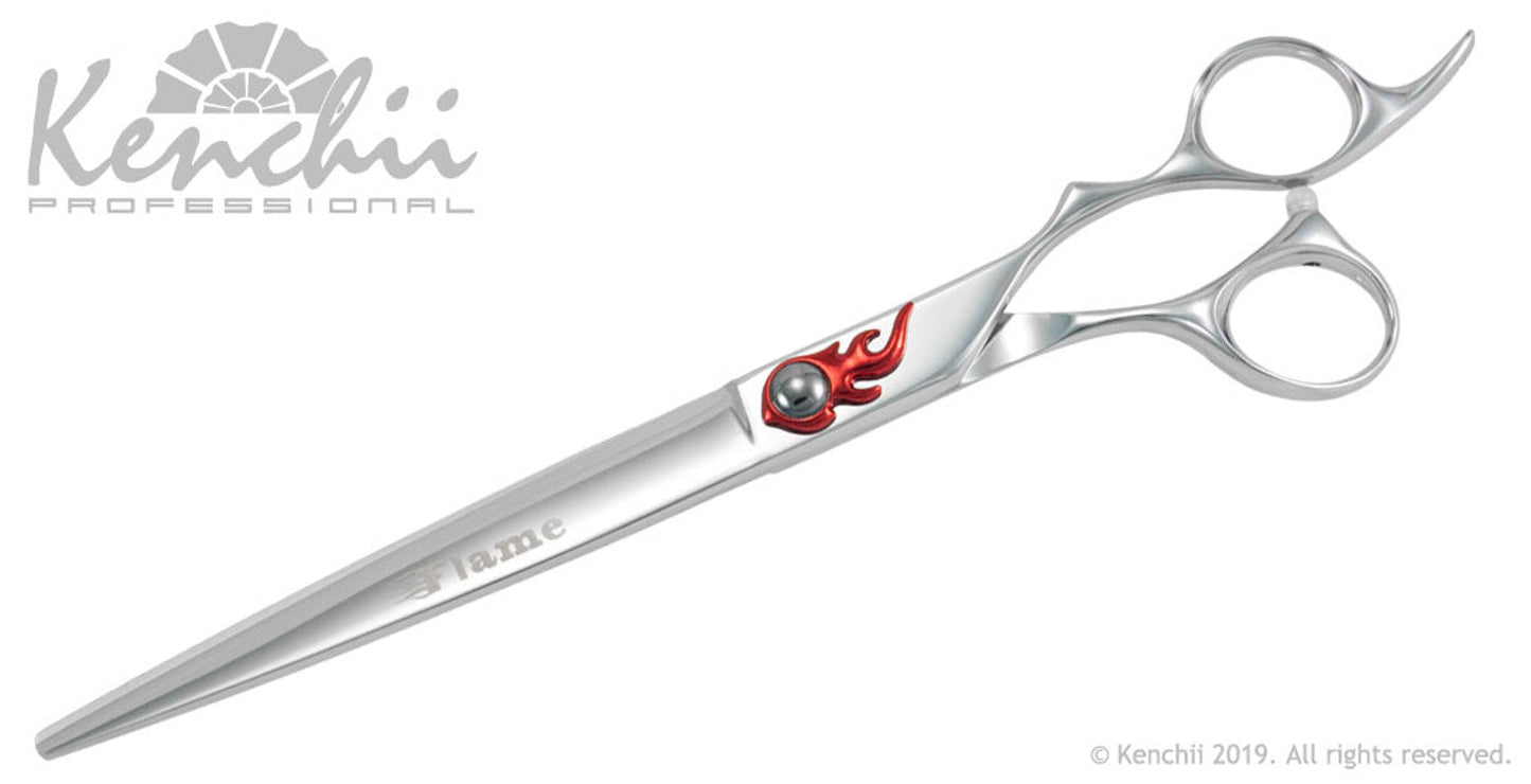 Kenchii Grooming - Flame 8.0 Shear Set-Straight, Curved, Thinner, Case
