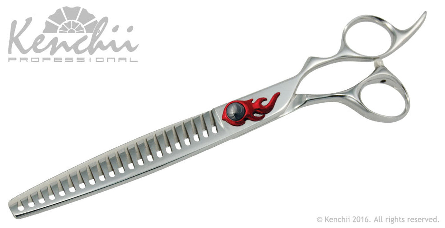 Kenchii Grooming - Flame 8.0 Shear Set-Straight, Curved, Thinner, Case