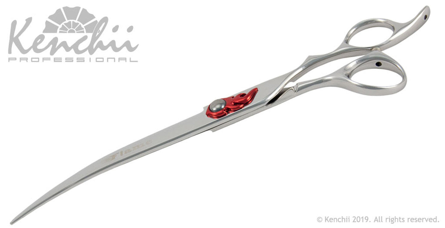 Kenchii Grooming - Flame 8.0 Shear Set-Straight, Curved, Thinner, Case