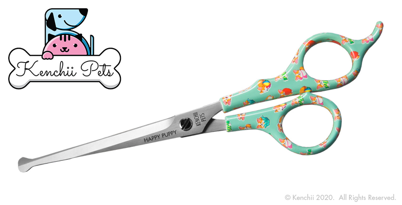 Kenchii Pets - Happy Puppy Home Dog Grooming Shears / Scissors Choose Your Size 5.5 or 6.5