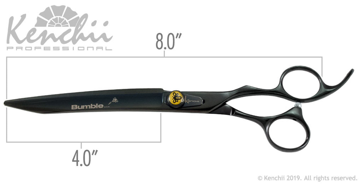 Kenchii Grooming - Bumble Bee 8.0 Shear Set-Straight, Curved, Thinner, Case