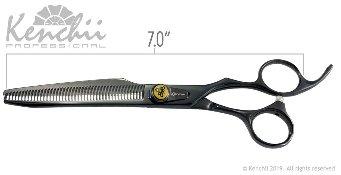 Kenchii Grooming - Bumble Bee 8.0 Shear Set-Straight, Curved, Thinner, Case