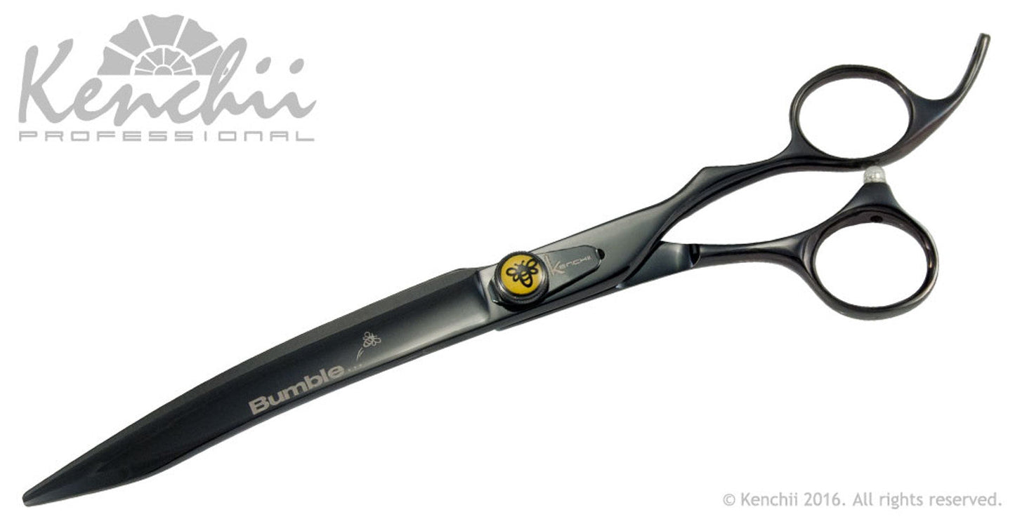 Kenchii Grooming - Bumble Bee 8.0 Shear Set-Straight, Curved, Thinner, Case