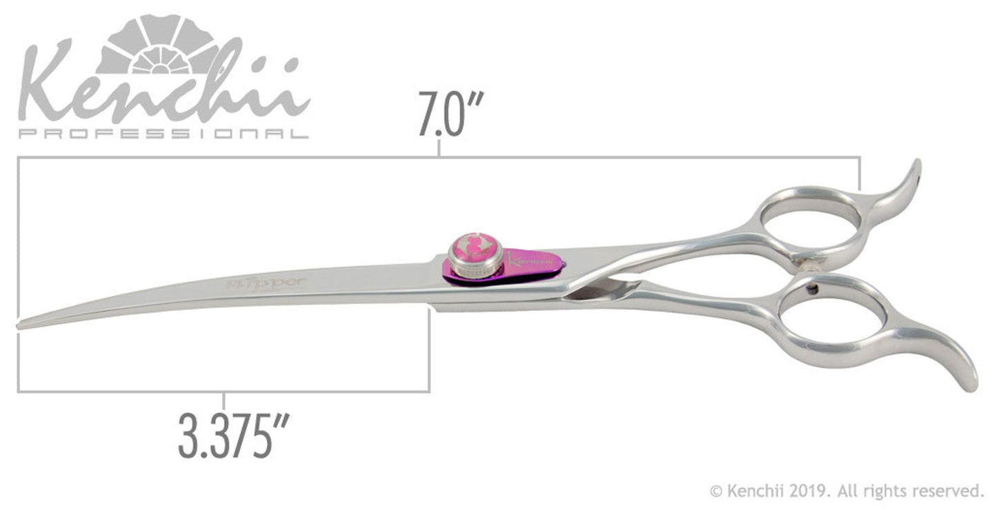 Kenchii Grooming - Flipper 7.0 Shear Set-Straight, Curved, Thinner, Case