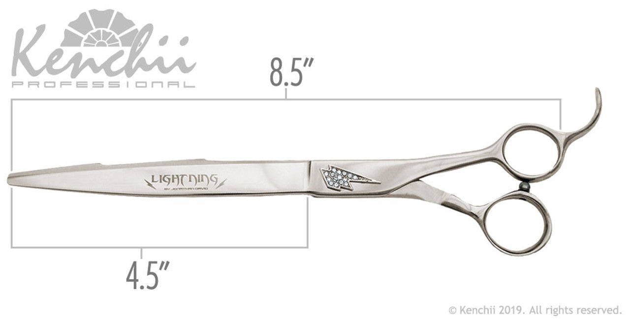 Kenchii Grooming - Jonathan David 8.5 Shear Set-Straight, Curved, Thinner, Case