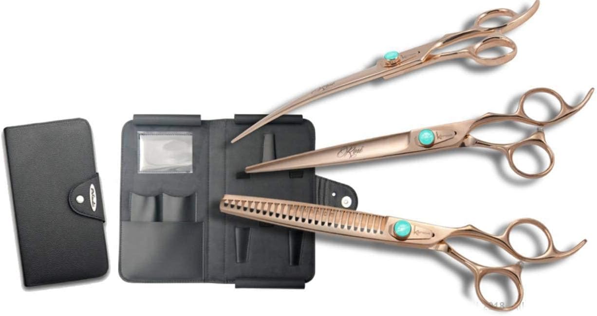 Kenchii Grooming - Rose Shear Sets - 3 or 4 Piece Sets - Choose Your Size (7.0, 8.0, or 9.0)