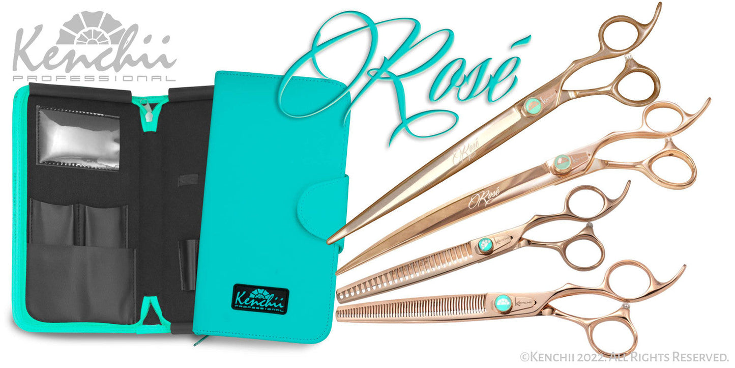 Kenchii Grooming - Rose Shear Sets - 3 or 4 Piece Sets - Choose Your Size (7.0, 8.0, or 9.0)