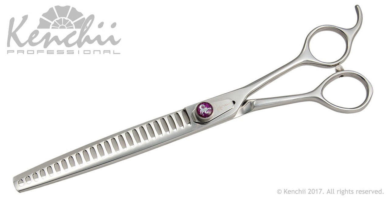 Kenchii Grooming - Scorpion Texture Shears - Choose 24 or 46 Teeth