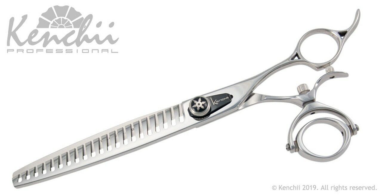 Kenchii Grooming - Shinobi Double Swivel Texture Shears - Choose 21 Tooth Blender or 36 Tooth Thinner