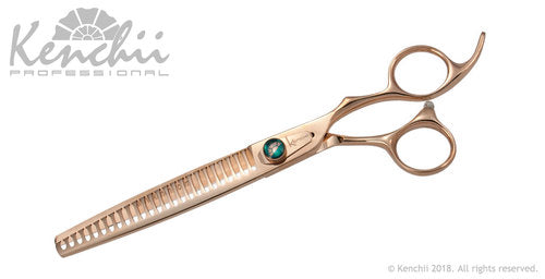 Kenchii Grooming - Rose Gold Texture Shears - Choose 25 or 54 Teeth